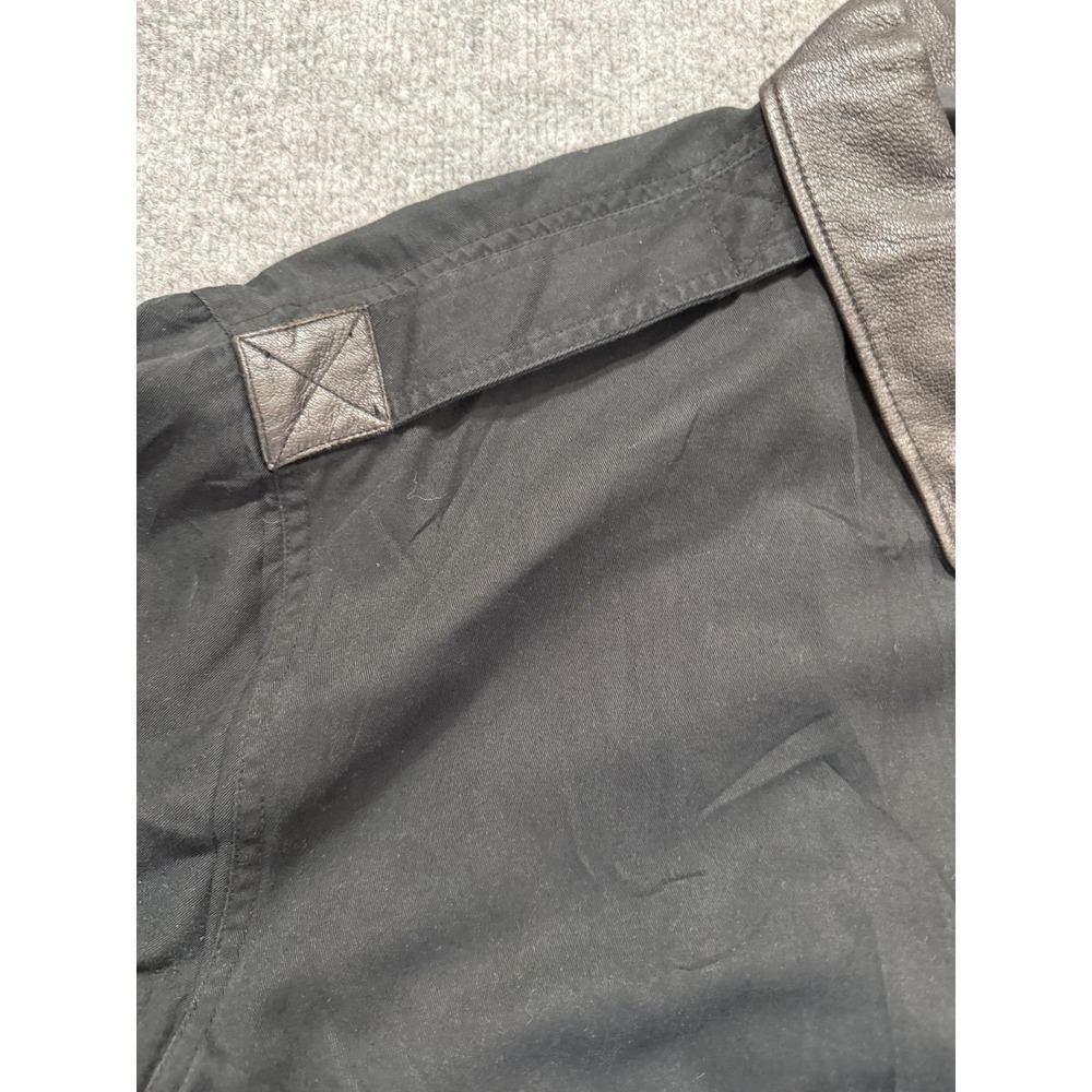 Cockpit USA A-2 Jacket Mens 2XL Black Bomber Leather Collar Patriotic Lining - Picture 6 of 12